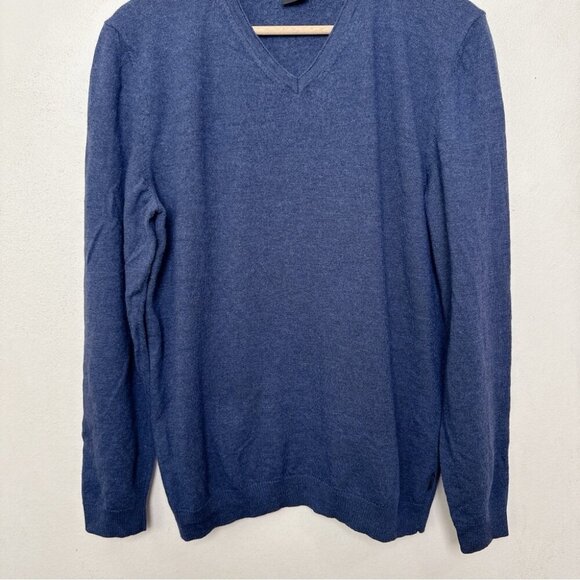 Hugo Boss Mens Xlarge Vneck Extrafine Merino Slim Fit Baku Sweater - Picture 11 of 15